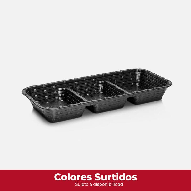 Bandeja Rattan Multiusos 3 Divisiones/ Persal