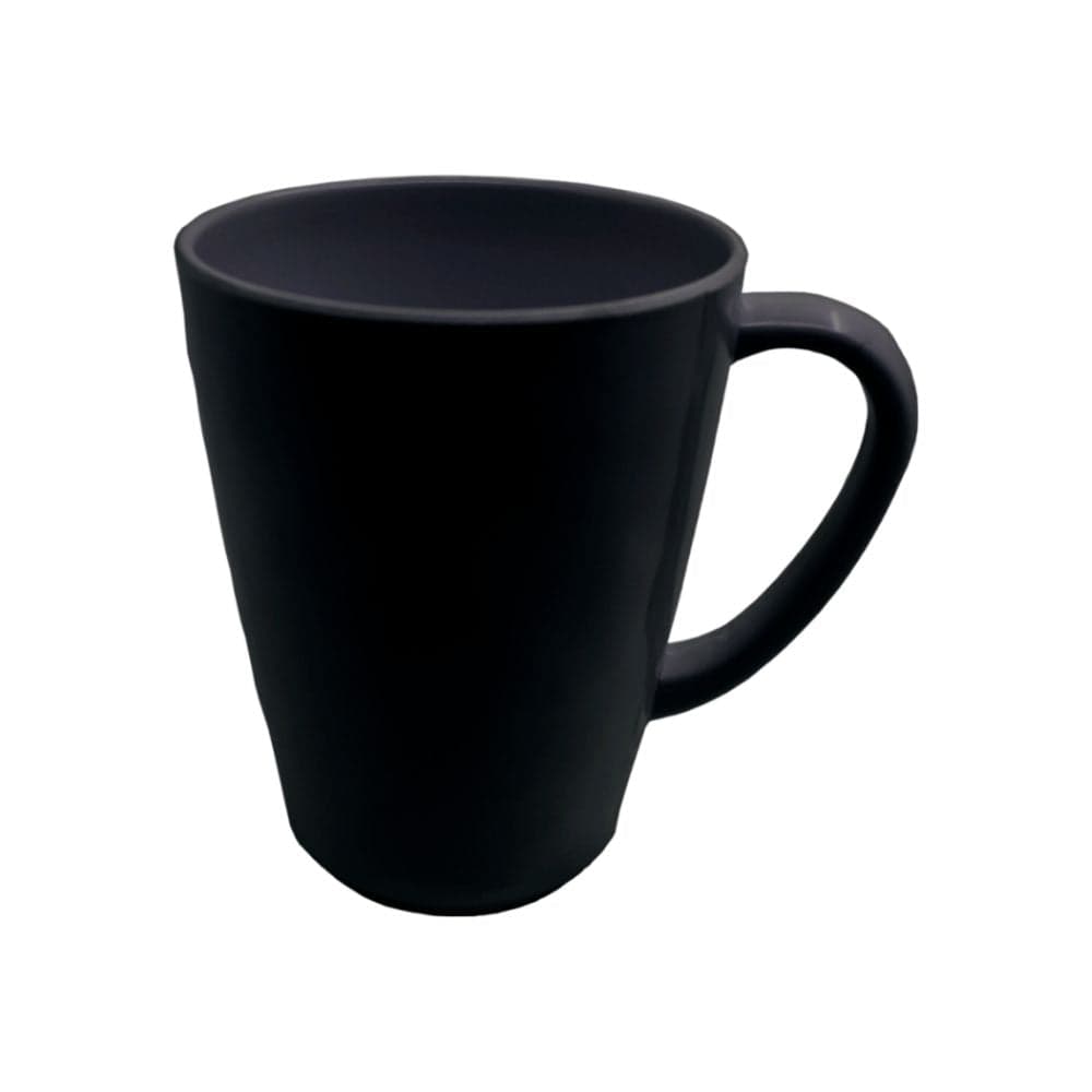 Mug Asa Cónica en Melamina Negro / Sabana