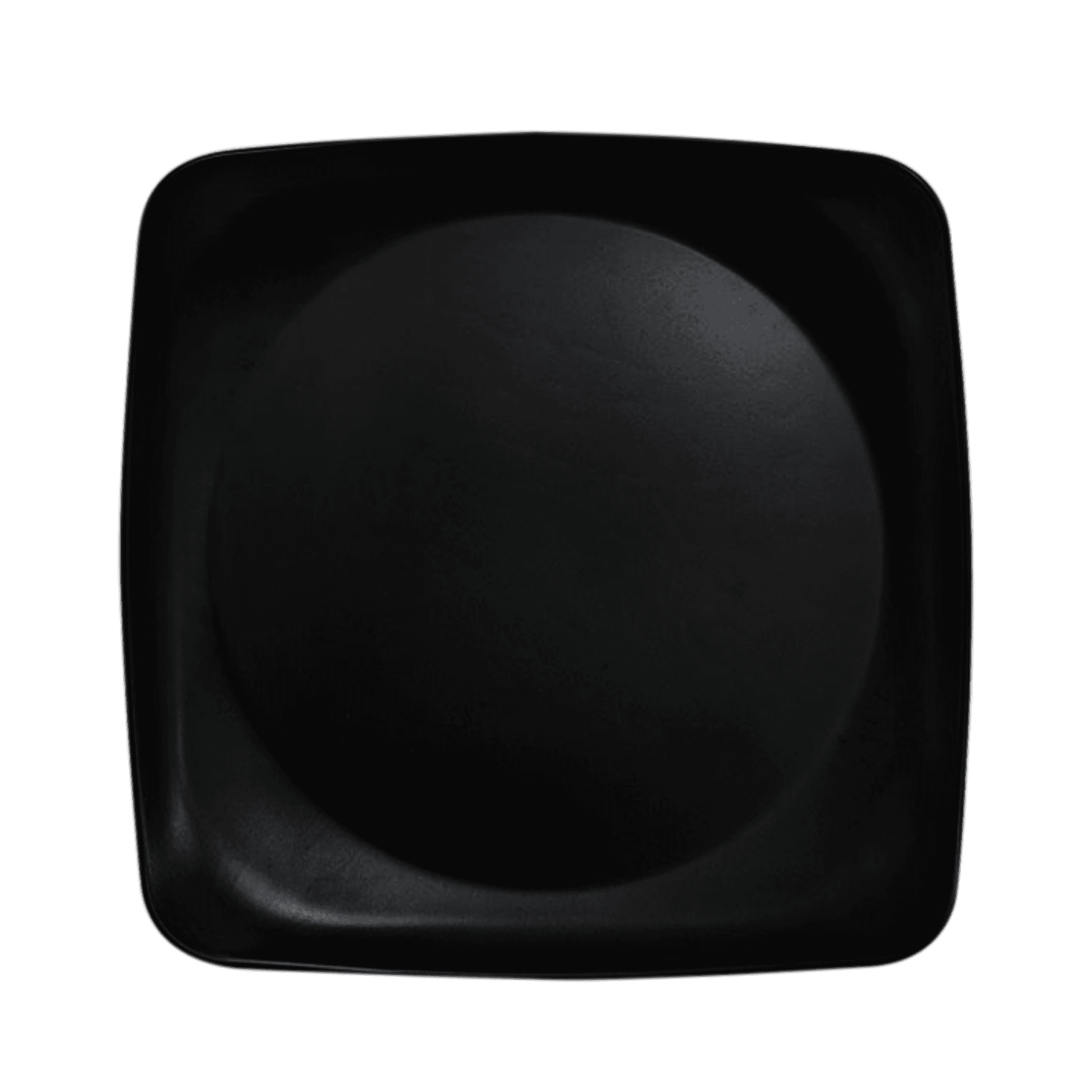 Plato Cuadrado Negro 25 cm / HM Melamina
