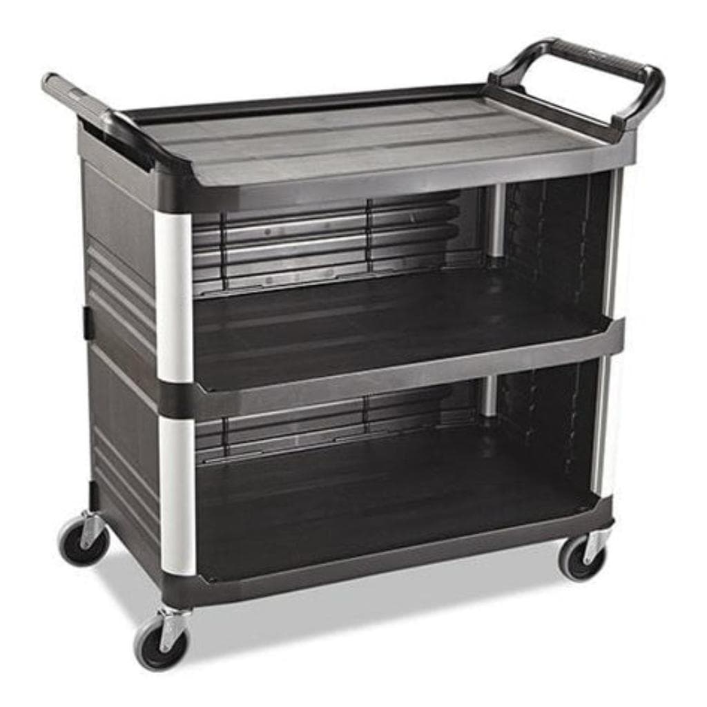 Carro de Servicio Cerrado Grande Negro / Rubbermaid