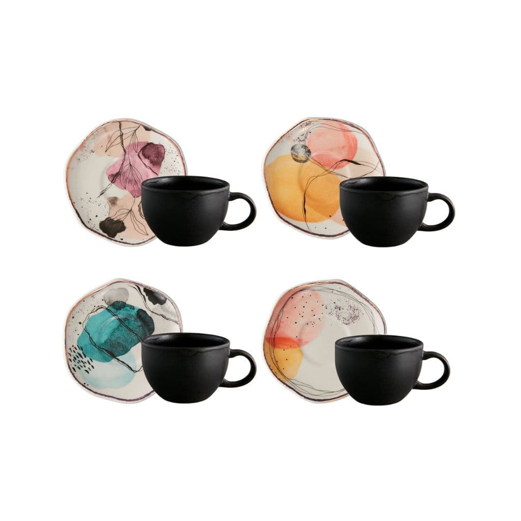Set de Té Euritmia 4 Puestos 8 Piezas 233.5 ml / Corona